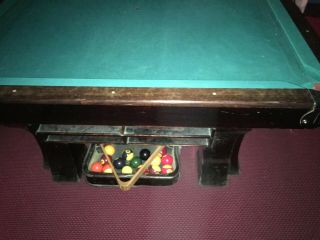 Antique Brunswick Balke Collender Monarch Pool Table In Lancaster Pa