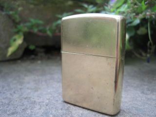 Vintage Petrol Lighter Zippo E Xi Solid Brass