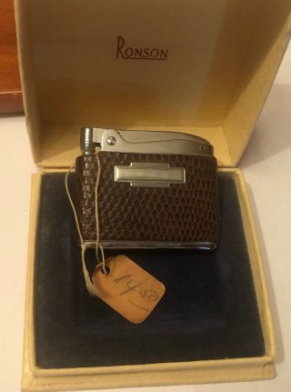 Vintage Ronson Adonis Cigarette Lighter With Price Tag