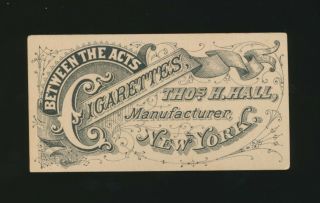 1880 N342 Hall ' s Between The Acts Cigarettes ACTRESSES - Mattie Vickers 2