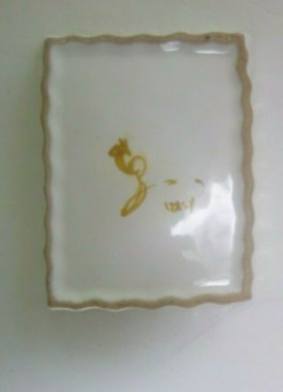 Vintage Ashtray Doney Florence Rome Italy Cantagalli Pottery Rooster Mark 2