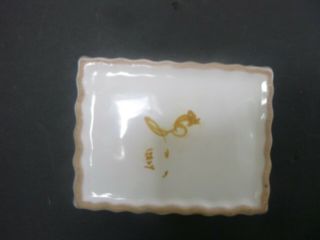 Vintage Ashtray Doney Florence Rome Italy Cantagalli Pottery Rooster Mark 3