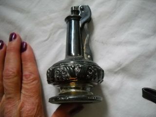 Vintage Ronson Decanter Aladdin Style Lighter Silver Plated