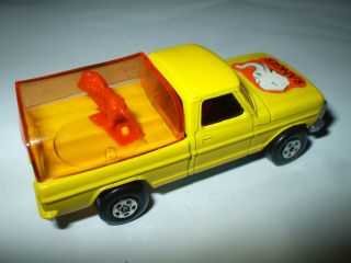 Matchbox Lesney Rolamatics 57 Wild Life Truck yellow,  AMBER canopy 2