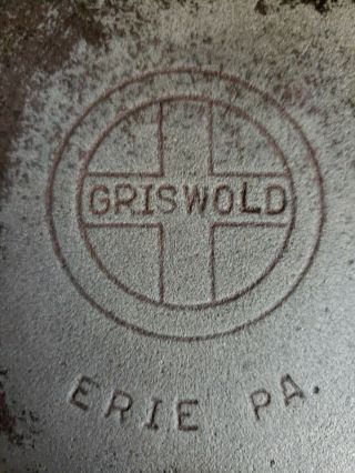 Antique/vintage Griswold No.  3 Cast Iron Skillet Frying Fry Pan Small Logo 709 I