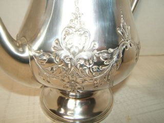 M FRED HIRSCH STERLING SILVER TEAPOT HAND CHASED 2