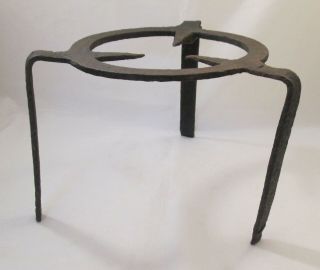 A Large Vintage Wrought Iron Fireside Stand / Trivet 2