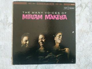 Vintage Many Voices Of Miriam Makeba Record Vinyl 33 Rpm Lp Kapp Records