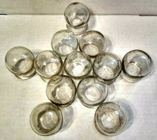 Vintage Set Of 12 Glass Fire Cupping Cups Cupping - Glass Chinese Medical Massage