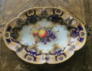 Antique Royal Worcester Fruit Study Signed By Martin Dated 1913