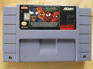 Vintage Suoer Nintendo Venom - Spider - Man Separation Anxiety Snes Marvel Comic