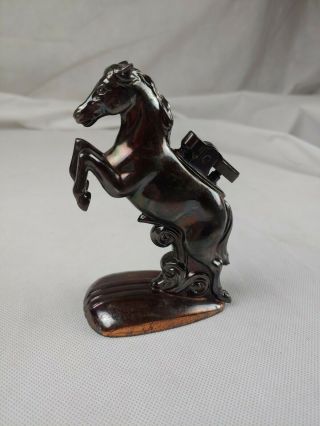 Vintage Horse Atc Table Top Cigarette Lighter Made In Japan