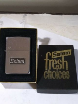1991 Zippo Lighter - Salem Cigarettes Fresh Choices - In The Box