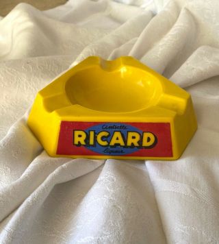 Vintage Ricard Glass Ashtray Made In France
