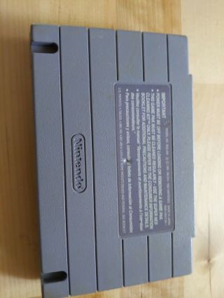 Vintage Nintendo Cybernator SNES Game Cartridge 2