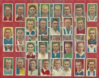 Football - Soccer Stars - Godfrey Phillips - 1937 Cigarette Card Set Exc.  (qk01)