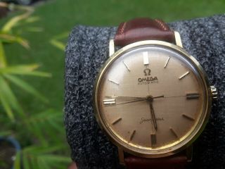 Vintage Omega Seamaster Automatic No Date Gold Plated Men 