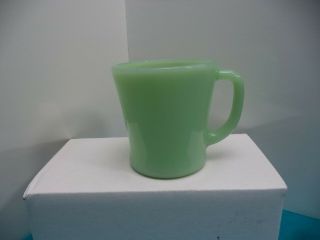 Vintage Fire King Jadite Coffee Mug Cup " D " Handle Slight Imperfections Pls Read