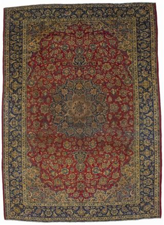 Handmade Antique Floral Classic 10x13 Red Large Living Room Rug Oriental Carpet