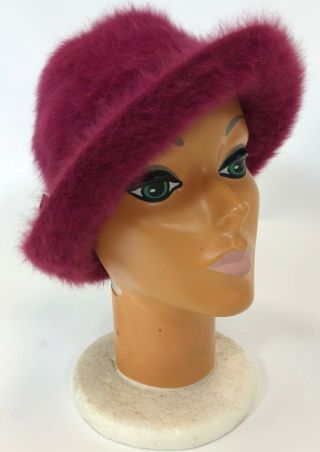 Vintage 1980s Foam Female Mannequin Head W/ Painted Face Hat Scarf Store Display