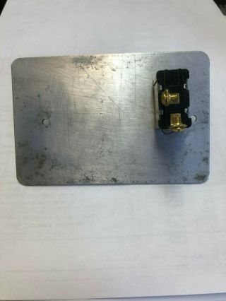 HOBART OEM VINTAGE MIXER SWITCH PLATE ON OFF WITH SAFETY STUD,  A200 A120 2