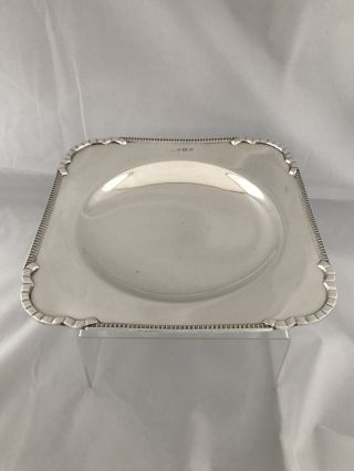 Large Antique Sterling Silver Art Deco Pedestal Dish Or Bowl 1914 Birmingham