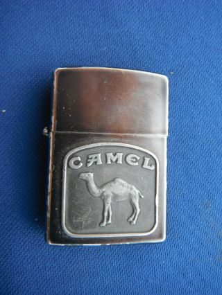 Vintage Zippo Brass Lighter Camel Cigarettes Promo