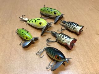 Vintage Jitterbug,  Hula Popper Fishing Lures