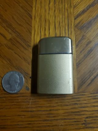 Vintage Ronson Typhoon Lighter Made In Usa Gold Tone