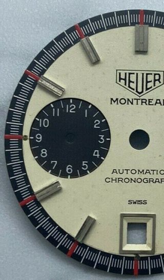 Vintage Heuer Montreal dial for cal.  12 from 70 ' s 3