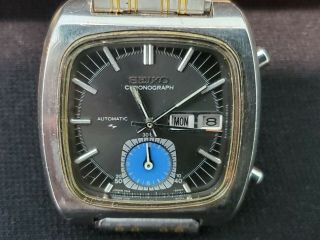 Vintage Seiko Automatic Flyback Chronograph Watch 7016 - 5011