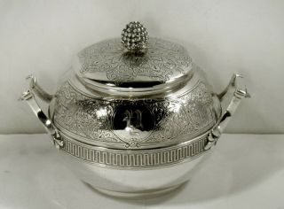 Tiffany Sterling Sugar Bowl C1864 Persian Manner
