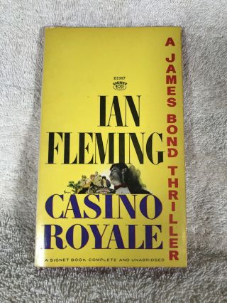 Signet Casino Royale James Bond Vintage Paperback Ian Fleming 1953 Unabridged