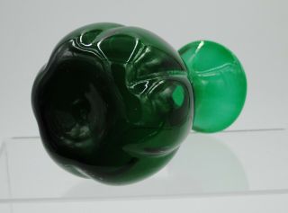 Vintage Blenko Hand Blown Glass Bud Vase - 928 - Emerald 3