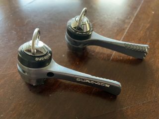 Vintage Shimano Dura - Ace Sl - 7401 Downtube Shifters Index Or Friction