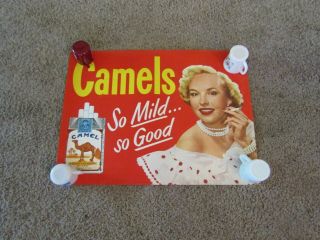 Vintage " Camels Cigarette " Advertising Poster - R.  J.  Reynolds 1950