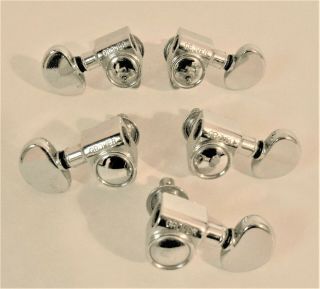 Vintage Grover Rotomatic Tuners Chrome For Gibson Style Guitars