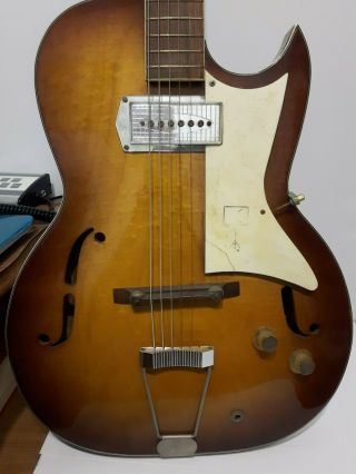 Vintage 1950s Or Early 1960s Kay Galaxie Barney Kessel Electric Archtop