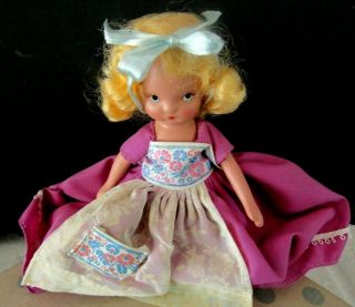 Nancy Ann Storybook Doll " Ring Around A Rosy " No.  159 Lavender Dress