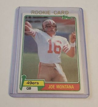 R49,  980 - 1981 Topps 216 Rookie Card Joe Montana 49ers
