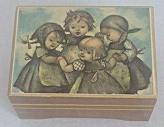 Vintage Thorens Swiss - Made Wooden Music Box Laras Theme Song Little Girls