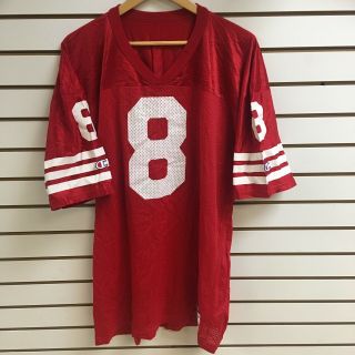 Vintage San Francisco 49ers Steve Young Football Jersey Size 48 Champion
