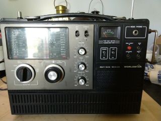 Vintage Worldstar World Star Multi Band Receiver Radio Mg - 6000
