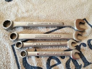 Vintage Craftsman =v= Series Combination Wrenches Set Of 4