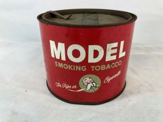 Vintage Model Smoking Tobacco Tin Great Graphics