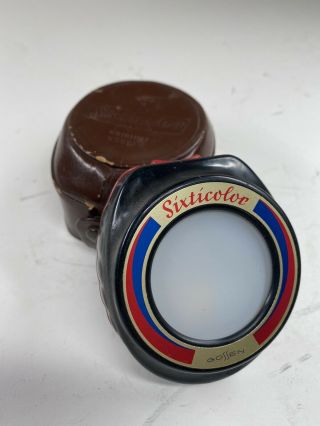 Vintage Gossen Sixticolor Color Temperature Light Meter W/ Leather Case