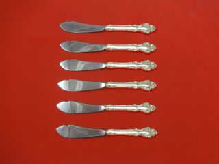 Spanish Baroque By Reed And Barton Sterling Silver Trout Knife Set 6pc.  Custom