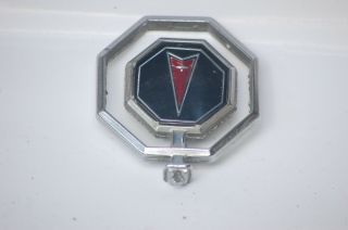 Pontiac Grand Prix Octagon Hood Ornament Emblem Pin Base Vintage