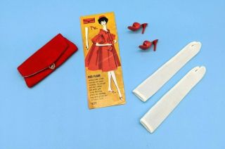 1962 Vintage Barbie Red Flare Accessories Only Mattel 939