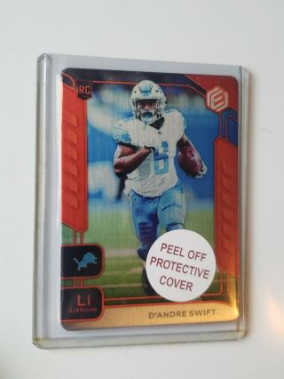 2020 Elements D’andre Swift Lions Rookie Metal Lithium Li 1 Of 3 Extremely Rare